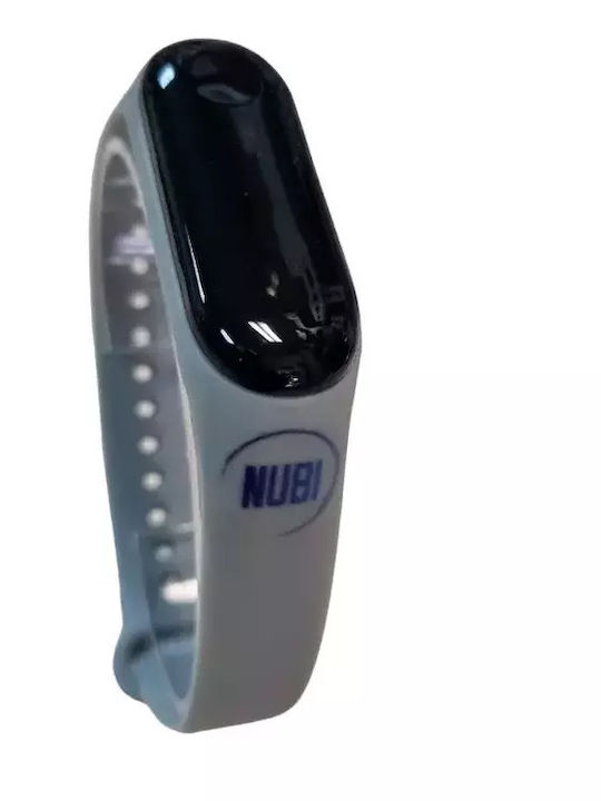 Nubi Ceas digital pentru copii cu curea din silicon Gri