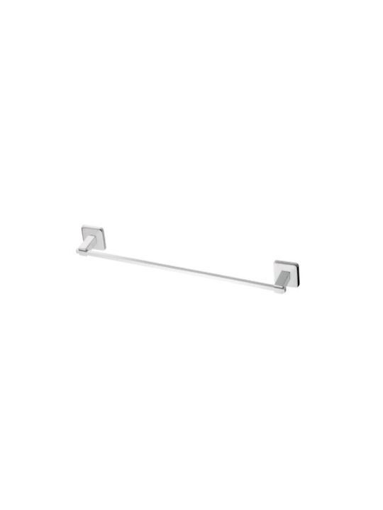 Tema Ράγα Μπάνιου Μονή Επιτοίχια με Βίδες ​50x50cm Ασημί
