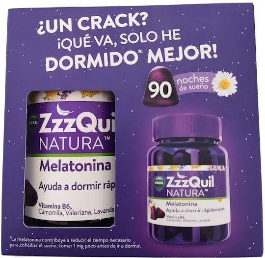 ZzzQuil Natura Мелатонин Добавка За Сън 90 Таблетки