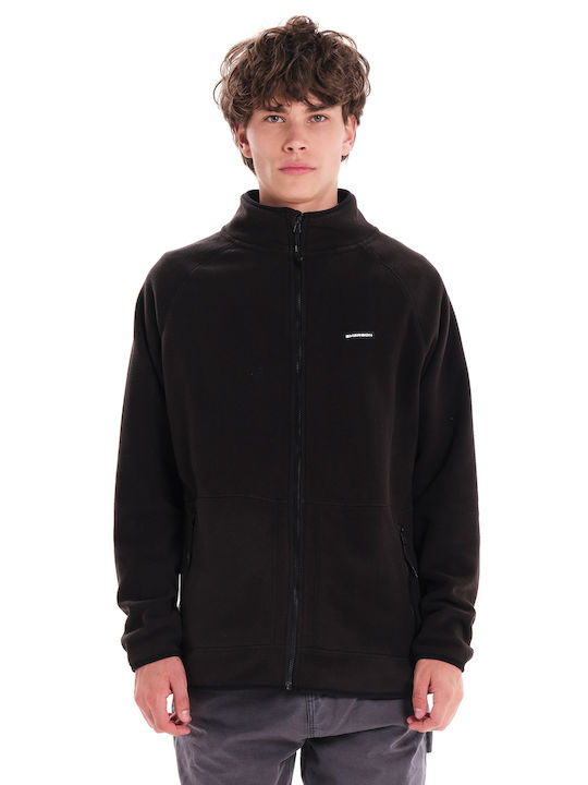 Men's Fleece Cardigan Black