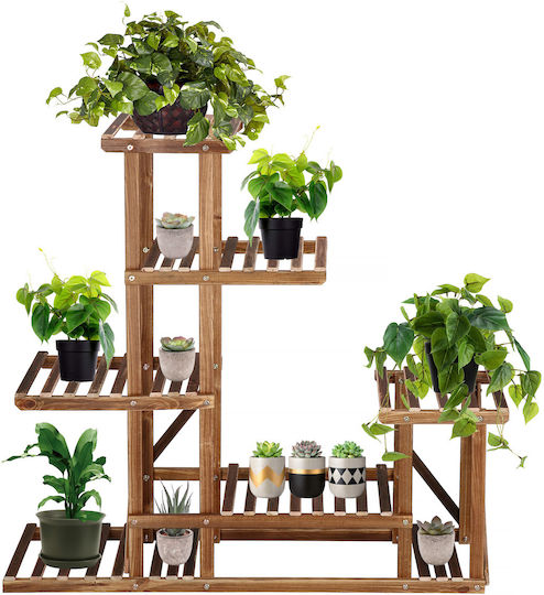 Blumenständer aus Holz mit 6 Regalen Ga176 95cm