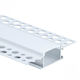 Eurospot Aluminium Trockenbauprofil Silber LED-Streifen L=2m Milchige Abdeckung Eu5149