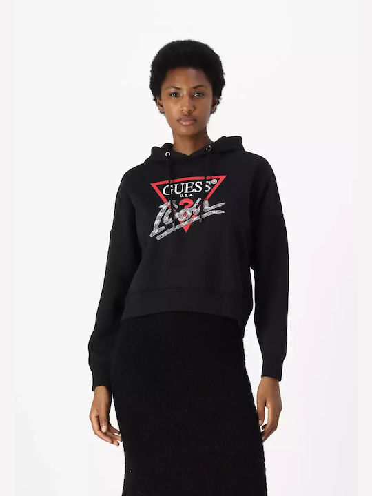 Guess Women's Hooded Sweatshirt BLACK