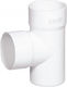Kunststoff Weißes T-Stück F100 90° 19-1145