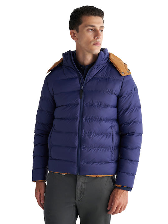 Staff Tyler Winter Jacket Puffer Blue
