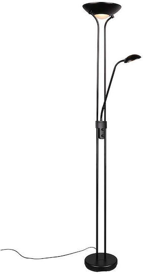 Trio Lighting Spock Φωτιστικό Δαπέδου Υ180xΜ25εκ. Μαύρο