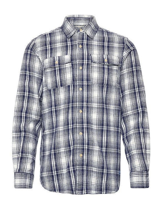 Scotch & Soda Фланелено Риза White-Blue