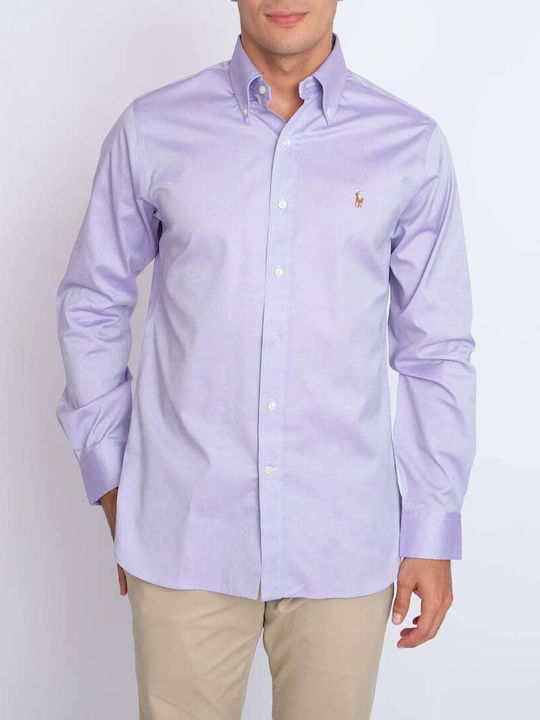 Ralph Lauren Long-sleeved Cotton Shirt Purple