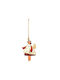 Hängendes Ornament Engel Weiß