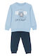 Dreams by Joyce Pijama Copii Iarna Albastru Deschis/Albastru Little Monster