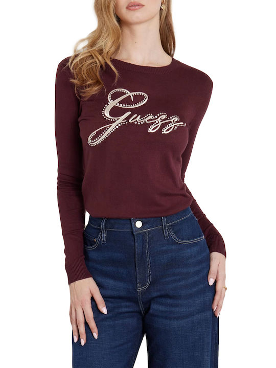 Guess Women's Blouse Burgundy