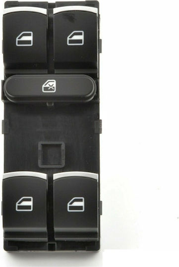 Electric Life Διακόπτης Παραθύρων Αυτοκινήτου για Audi A3 / A6 / Q7 Ασημί