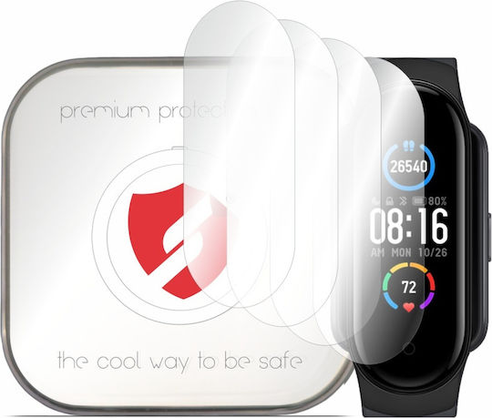 Комплект от 4 броя премиум регенериращо фолио за Xiaomi Mi Band 5 6 6 Nfc Amazfit Band 5 Smart Protection Classic Clear