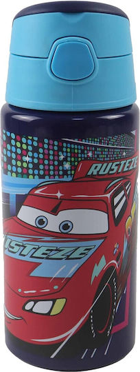 Alouette Παιδικό Παγούρι Disney Cars Αλουμινίου με Καλαμάκι 500ml
