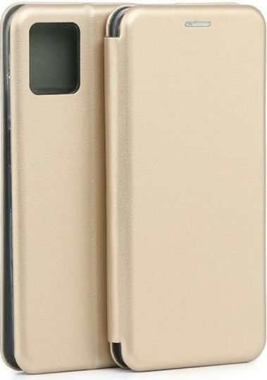 Beline Book Synthetic Leather / Silicone Gold (Moto G32)