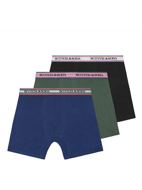 Scotch & Soda Men's Boxers Multicolour 3Pack