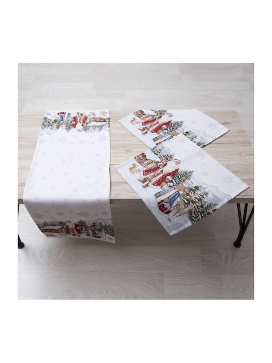 Dimeco Set Christmas Tablecloths 3pcs