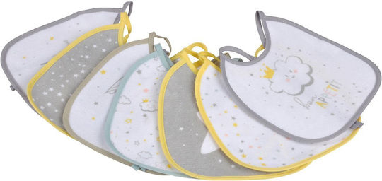Waterproof Лигавник Пластмаса White/grey за 6 за електронен магазин в категорията "Гризалки и облекчение при изрязване на зъби" 7бр