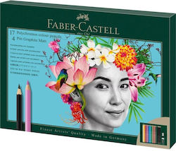 Faber-Castell Polychromos Γκρι Σετ 17τμχ