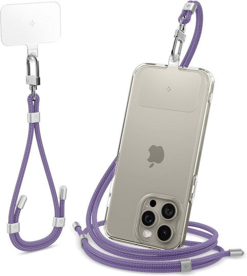 Универсален комплект каишки Spigen Spigen за през рамо и китка в тъмно лилаво