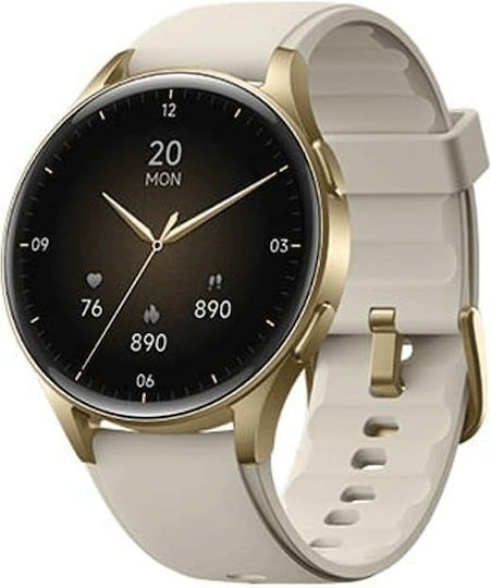 Egoboo GemCraft Aluminium Smartwatch με Παλμογράφο (Χρυσό)