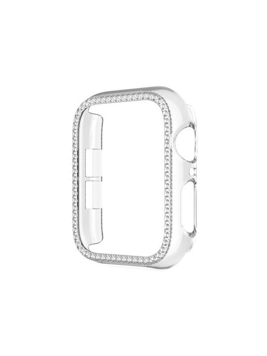 Προστατευτική Σκληρή Θήκη Electroplating Apple Watch Series 9 8 7 45mm Διάφανο