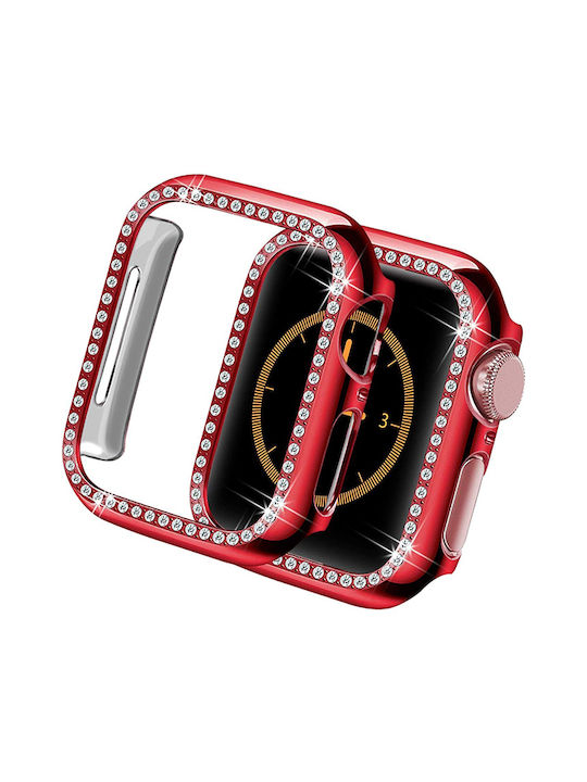 Θήκη Hard Diamonds Red Apple Watch 45mm