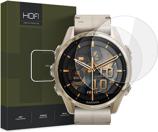 Hofi Glass Pro+ Gehärtetes Glas für das Garmin Fenix 8 (43 mm) 2Stück