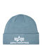 Beanie Ανδρικός Σκούφος με Rib Πλέξη σε Μπλε χρώμα