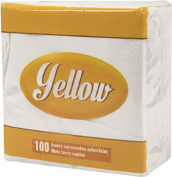 Yellow 100 Napkins
