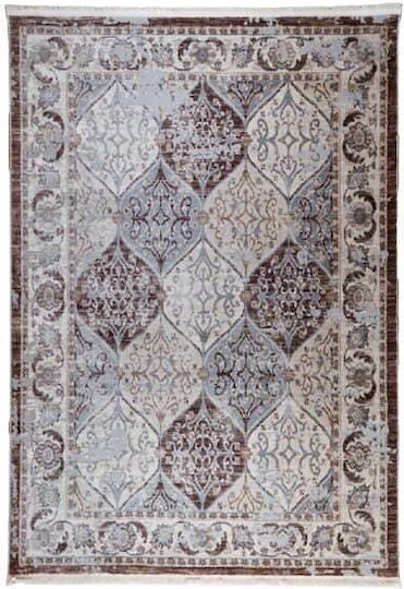 Klonaras Oska 1372 Χαλί Στρογγυλό με Κρόσια Lila Φ160cm