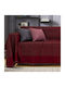 Lino Home Malta Ριχτάρι Τριθέσιου Καναπέ Chenille 180x300εκ. Bordo