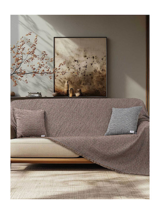 Madi Mouve Ριχτάρι Πολυθρόνας 180x180εκ. Beige