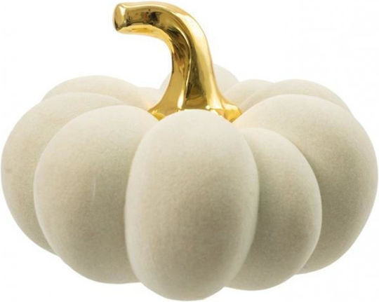 Zen Collection Weihnachtliche Keramisch Figur Kürbis Beige Höhe 19cm