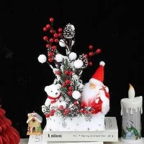 Dekorativer Weihnachtsmann Rot 35x20cm