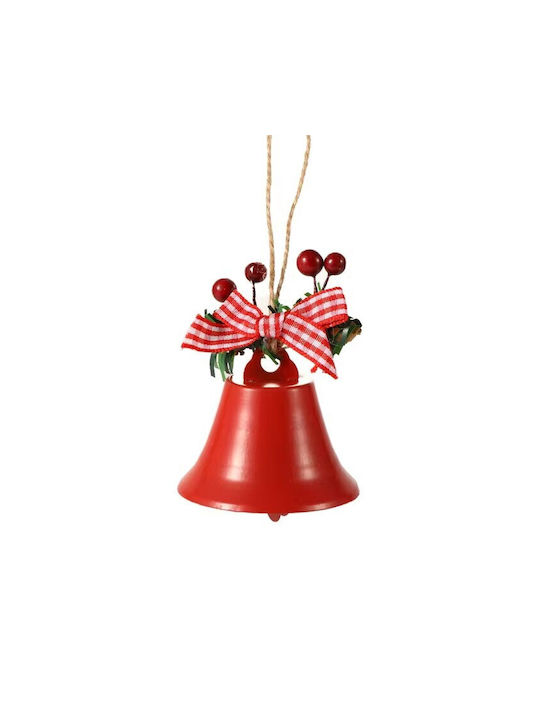 Iron Hanging Bell Ornament Red