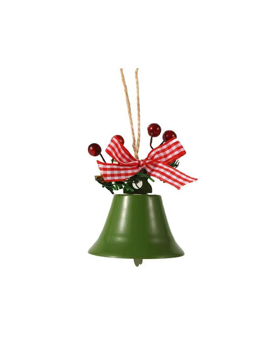 Iron Hanging Bell Ornament Green