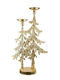 Zen Collection Christmas Metallic Gold Candlestick 64x33cm