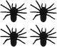 Halloween Karnevalsaccessoires Spinne Für Halloween 4Stücke