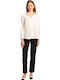 Claudy Women's Fabric Trousers Black