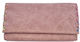Leon Leon Tabaktasche Aus Künstliches Leder Rosa Handgefertigt Mit Taste 16x8.5cm