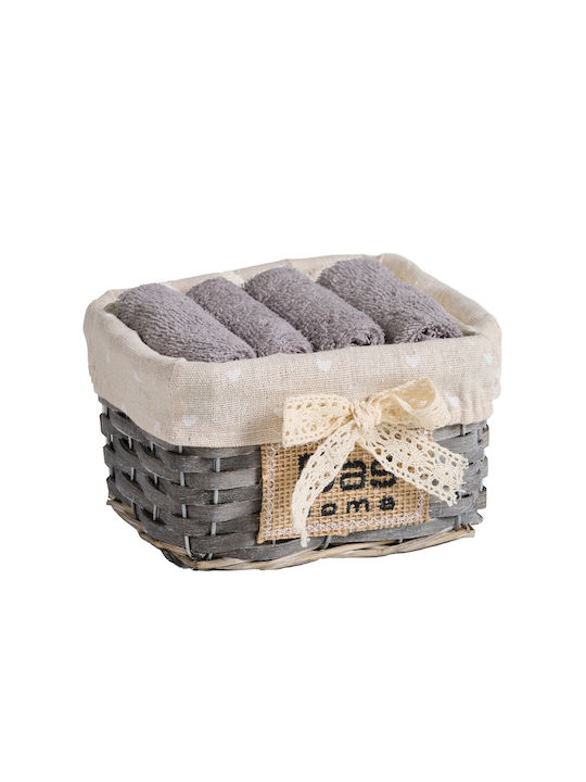 Das Home Handtuch 4001 30x30εκ. Gray