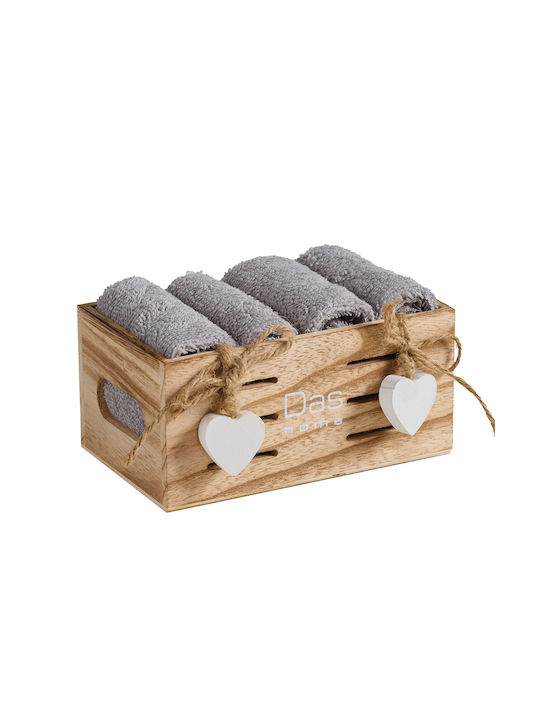 Das Home Handtuch 4005 30x30εκ. Gray
