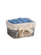 Das Home Handtuch 4004 30x30cm Blau 4Stücke