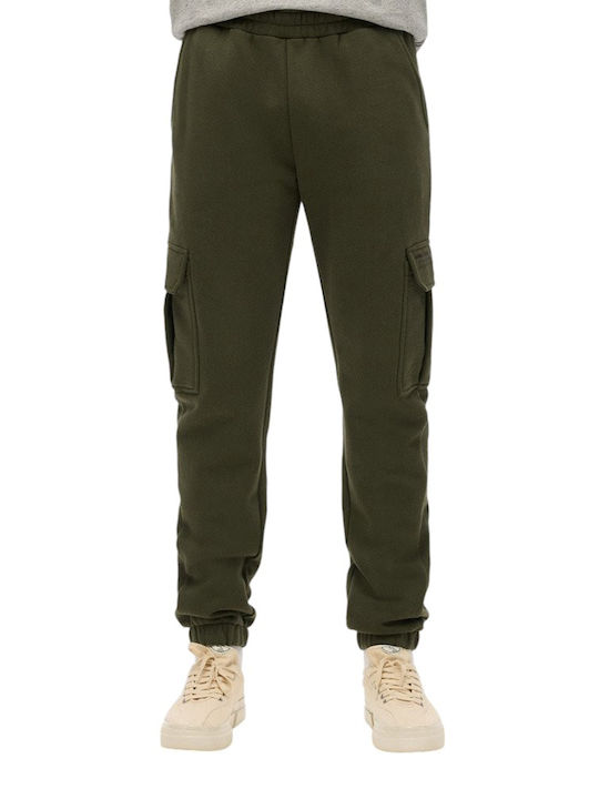Superdry M D2 Παντελόνι Φόρμας με Λάστιχο Khaki