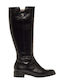 Leather Women's Boots Black