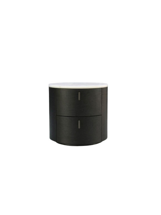 Fiorelo Wooden Brown Bedside Table 50x50x53cm