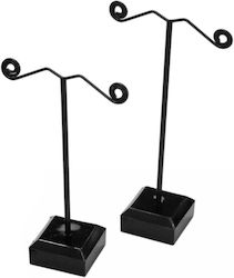 Ohrring-Display-Ständer Schwarzes Metall Set aus 2 Stück 12,5cm/10,5cm Tatu Moyo Ohrring-Display-Ständer Schwarzes Metall Set aus 2 Stück 12,5cm/10,5cm Tatu Moyo