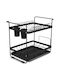 Suport De Scurgere Pentru Tacâmuri Metalic Negru 44x31x39cm