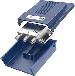 Hama 205289 Coaxial Cable Splitter Blue